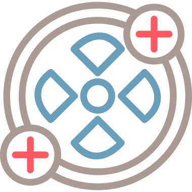 Pusula. Web simgesi basit illüstrasyon