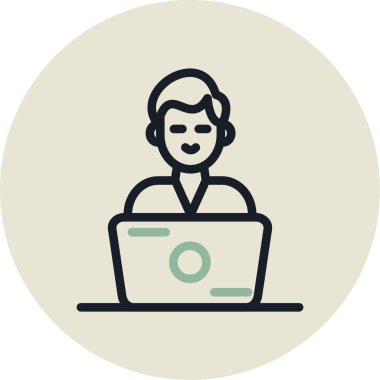 Video arama düz simgesi