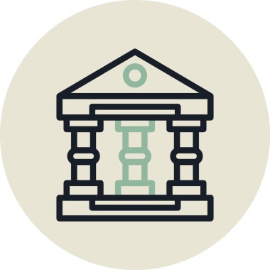 Modern yapı simgesinin vektör illüstrasyonu