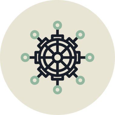 direksiyon simgesi vektör illüstrasyonu