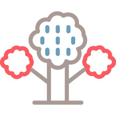 Ağaç. Web simgesi basit illüstrasyon