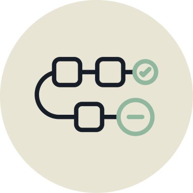 beyaz arkaplanda izole edilmiş modayı gösteren bağlantı simgesi.