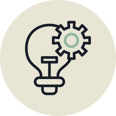 Ampul. Web simgesi basit illüstrasyon