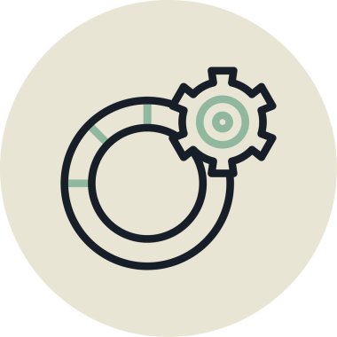 seo modern simgesinin vektör illüstrasyonu