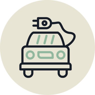 Kişisel ve ticari kullanım için araba vektör simgesi simgesi vektör çizimi..