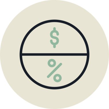 Turta. Web simgesi basit illüstrasyon