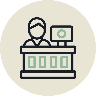 Seo simgesinin vektör illüstrasyonu