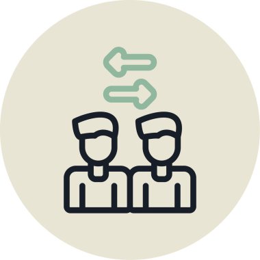 insanlar simge vektör illüstrasyonu