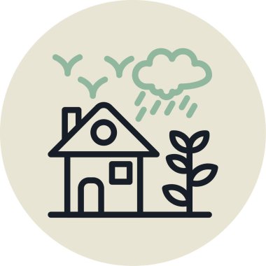 ev simgesi vektör illüstrasyonu