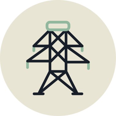 Tek bir simgenin vektör illüstrasyonu