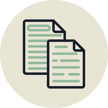 belge simgesi vektör illüstrasyonu