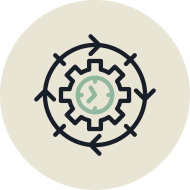 Teçhizat Web simgesi basit illüstrasyon