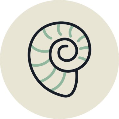 Çizgi film salyangozunun vektör çizimi