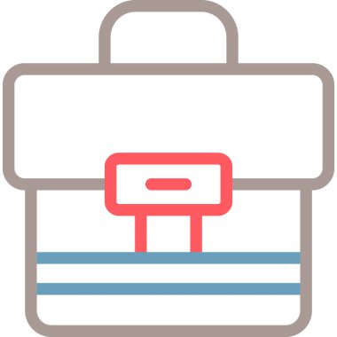 evrak çantası ikonu vektör illüstrasyonu