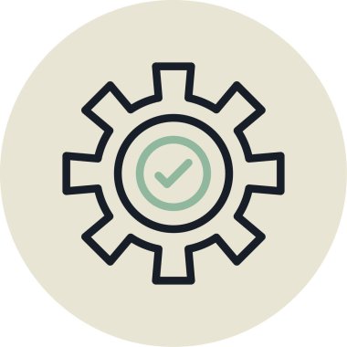 Ayarlar. Web simgesi basit illüstrasyon