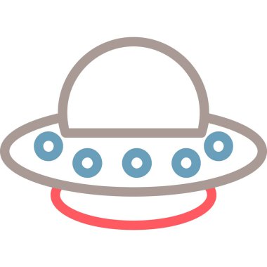 UFO vektör simgesi modern basit illüstrasyon