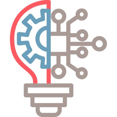 Fikir ikonu. Web vektör illüstrasyonu