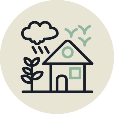 ev simgesi vektör illüstrasyonu