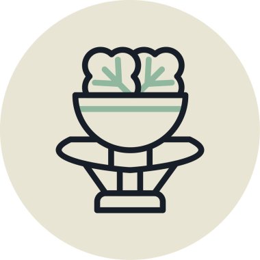 Çiçek. Web simgesi basit illüstrasyon