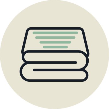 Kitap. Web simgesi basit illüstrasyon