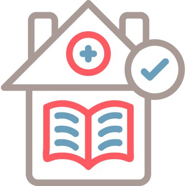 kitap simgesi vektör illüstrasyonu