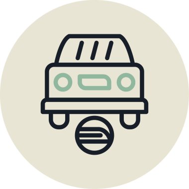 Araba vektör simge tasarlamak