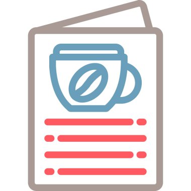 Bardak. Web simgesi basit illüstrasyon