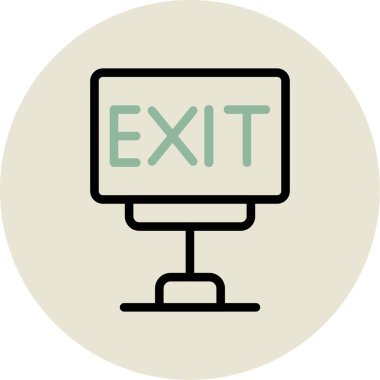 çıkış simgesi çizimi