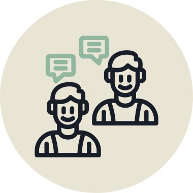 İnsan simgesinin vektör illüstrasyonu