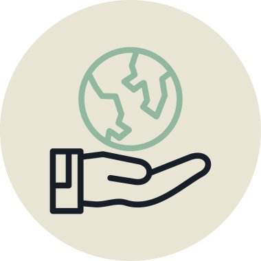 Yumuşak yeşil arkaplanda izole edilmiş modayla genel ağ simgesi