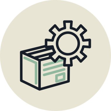 Modern simgenin vektör illüstrasyonu