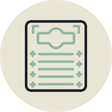 Kontrol listesi simgesi vektör illüstrasyonu