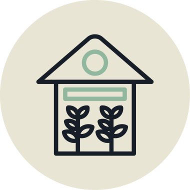 bitki simgesi vektör illüstrasyonu