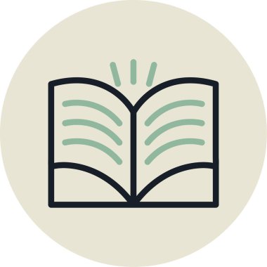 Kitap. Web simgesi basit tasarım