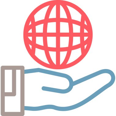 genel internet web simgesi, vektör illüstrasyonu