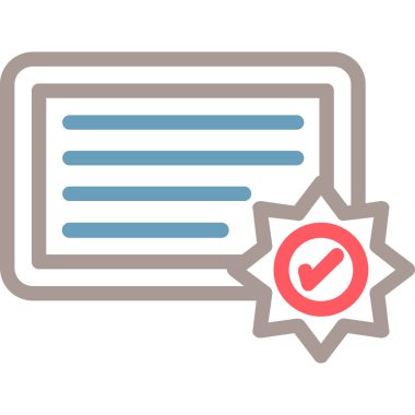 Kontrol listesi simgesi vektör illüstrasyonu