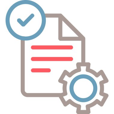 Kontrol listesi. Web simgesi basit illüstrasyon