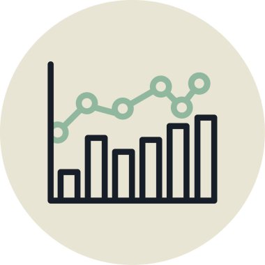 grafik ikonu vektör illüstrasyonu