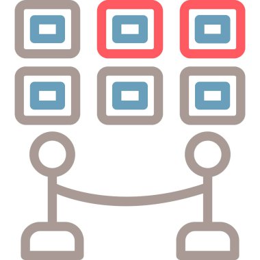 ağ paylaşım simgesi, vektör illüstrasyonu