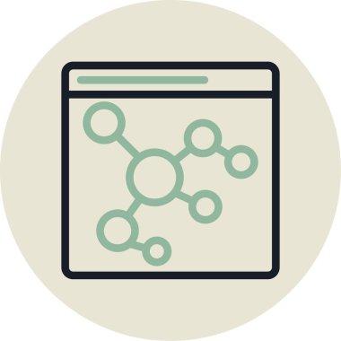 seo modern simgesinin vektör illüstrasyonu