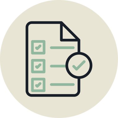 trend tasarım biçimi arkaplanındaki kontrol listesi simgesi