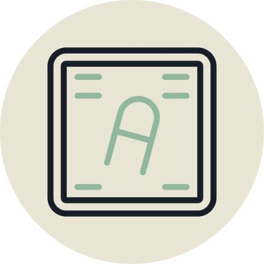 Modern bir simgenin vektör illüstrasyonu