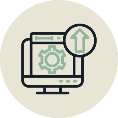 Ağ simgesi. Seo 'nun vektör illüstrasyonu