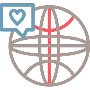 İnternet web simgesi basit tasarım