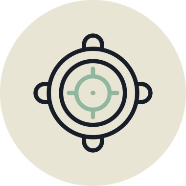 Bir simgenin vektör illüstrasyonu