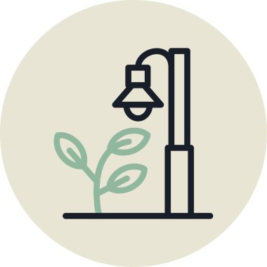 bitki simgesi vektör illüstrasyonu