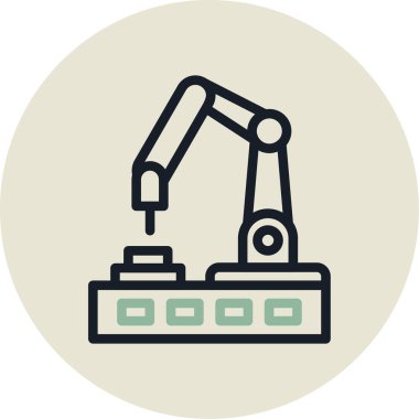 Robot kolu. Web simgesi