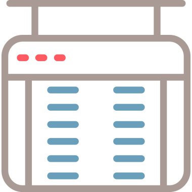 Takvim. Web simgesi basit illüstrasyon