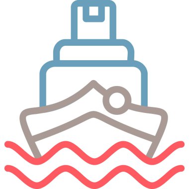 tekne simgesi, modern vektör çizimi