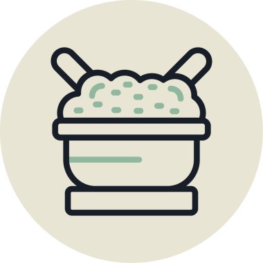 Gıda simgesinin vektör illüstrasyonu